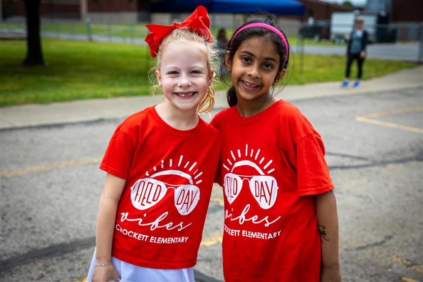 Elementary students enjoy field day